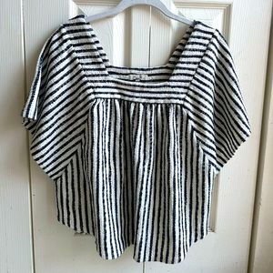 Madewell striped tunic top
